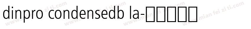 dinpro condensedb la字体转换